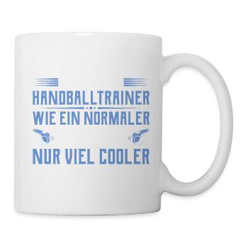 Handball coach - Cooler than a normal coach - Mug - white - Right