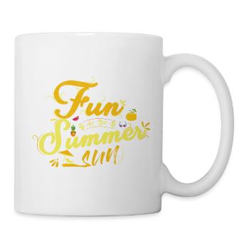 Free In Summer Motif with Fruits - Mug - white - Right