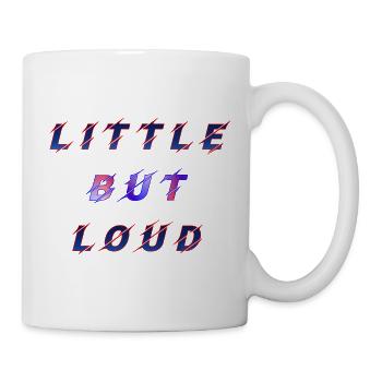 Retro Effect Baby Sayings Birth Small But Loud - Mug - white - Right