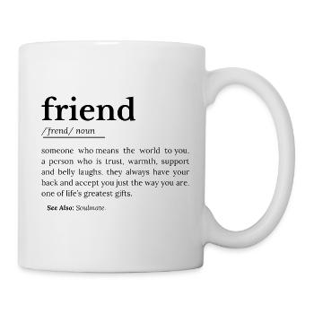 Friend funny definition - Mug - white - Right