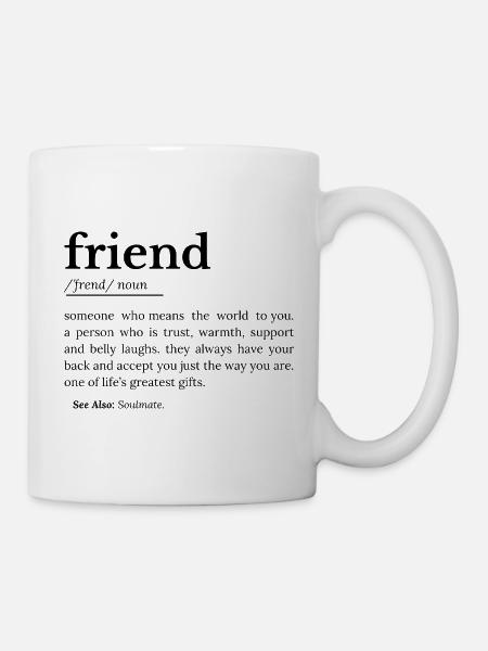 Freund lustige Definition - Tasse - Weiß