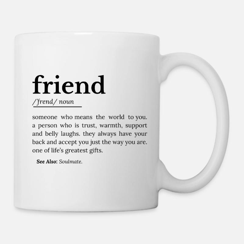 Freund lustige Definition - Tasse - Weiß