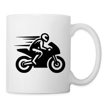 Moto de course Moto Moto Machine de course - Mug blanc - blanc - Droite