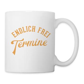 Enfin Cadeau gratuit Pension Pension Adieu - Mug blanc - blanc - Droite