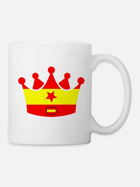 Spanien Krone - Tasse - Weiß