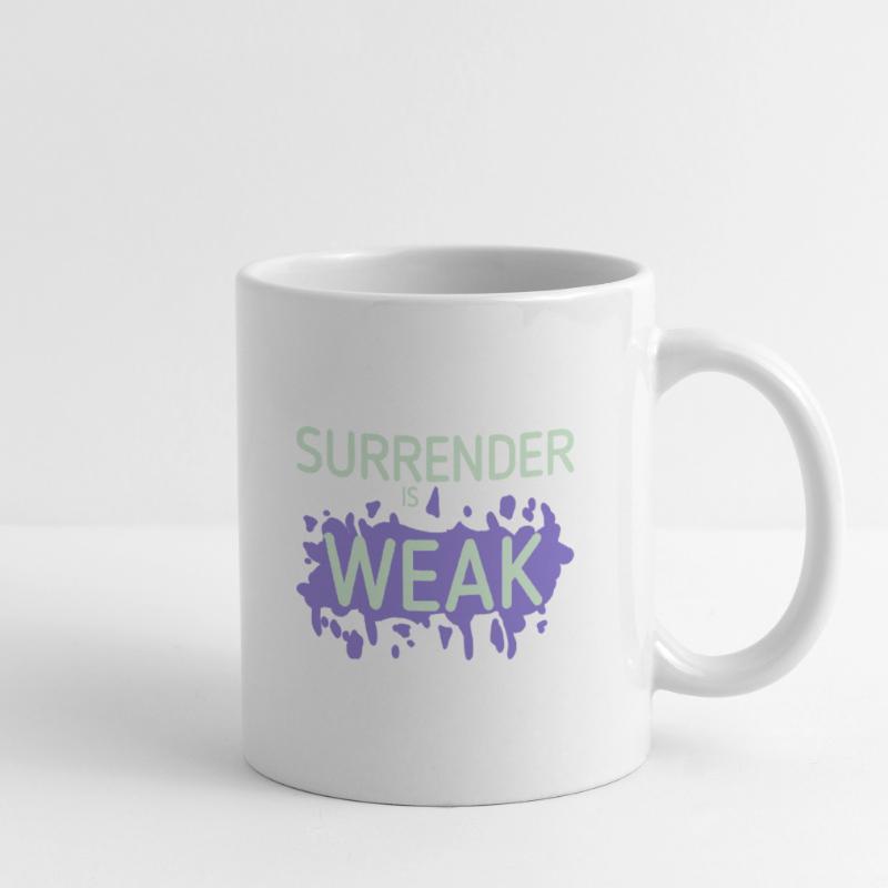Devotion is weak splash Mug