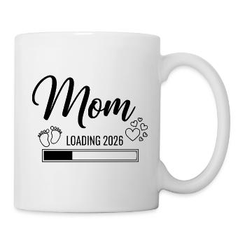 Mom Loading 2026 - Tasse - Weiß - Rechts