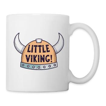 Petit Viking au Casque à Cornes - Mug blanc - blanc - Droite