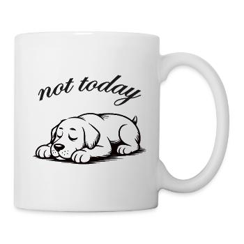 Nicht Heute labrador retriver Schlummer - Tasse - Weiß - Rechts