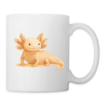 Axolotl réaliste - Illustration détaillée - Mug blanc - blanc - Droite