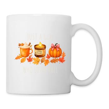 Nur ein Mädchen das Herbst liebt - Tasse - Weiß - Rechts