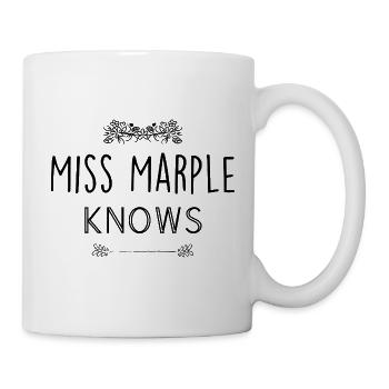 Miss Marple kennt Blumen - Tasse - Weiß - Rechts