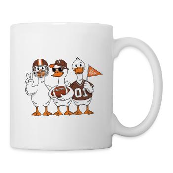 Team Ducks Fußball-Trio - Tasse - Weiß - Rechts