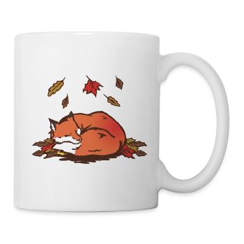 Fuchs im Herbst - Tasse - Weiß - Rechts