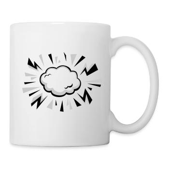Comic Cloud with Lightning - Mug - white - Right