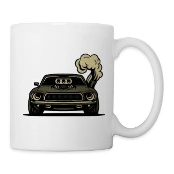 Angry car - Mug - white - Right