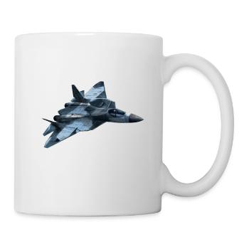 Kampfjet - Tasse - Weiß - Rechts