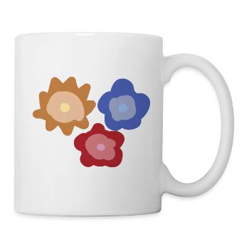 Abstract Flower Circles - Mug - white - Right