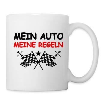 Voiture - Mug blanc - blanc - Droite