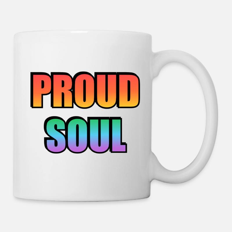 Proud Soul Gradient Typography - Mug - white