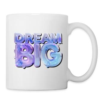 Dream Big in Glitter 3D Letters - Mug - white - Right