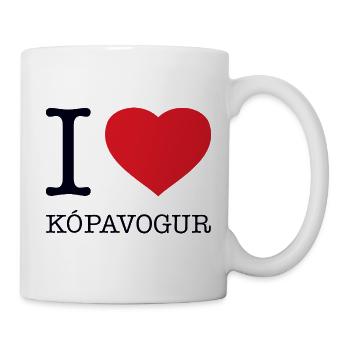 J’adore Kopavogur - Mug blanc - blanc - Droite