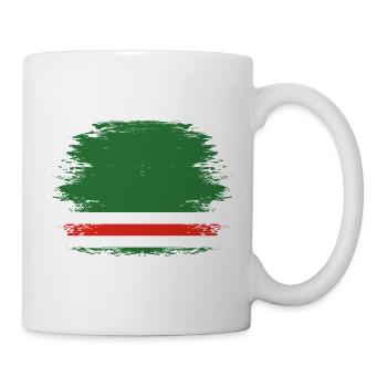 Tschetschenien Flagge used - Tasse - Weiß - Rechts