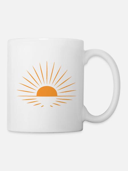 Sonnen-Strahl - Tasse - Weiß