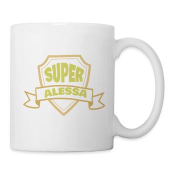 Woman's name Alessa - Mug - white - Right