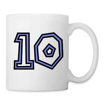 10. 10 YEARS. 10th ANNIVERSARY. 10 YEAR ANNIVERSARY. - Mug - white - Right