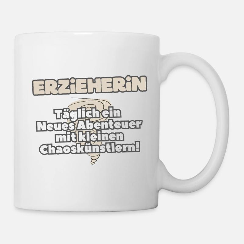 Kindergarten teacher Everyday adventures with chaos artists - Mug - white