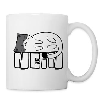 Kuschelkatz im Schlafmodus Nein Sagerin Sager - Tasse - Weiß - Rechts