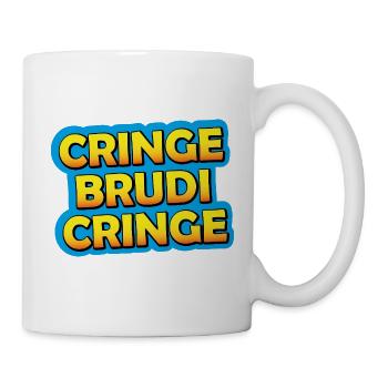 Cring Brudi Cring Graphique néon - Mug blanc - blanc - Droite