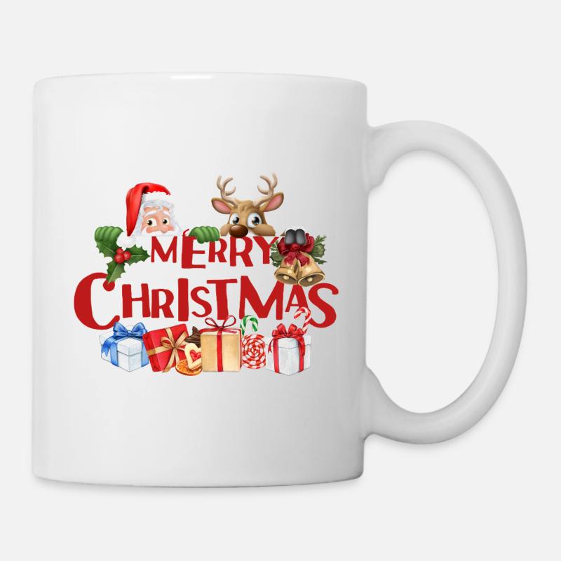 Merry Christmas Festive Apparel  - Mug - white