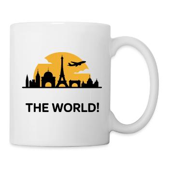 TOURISTEN Entdecken Sie die Welt Silhouette - Tasse - Weiß - Rechts