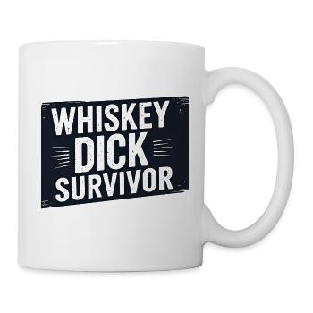 Whiskey Dick Survivor Dirty Humor Naughty Drec - Mug - white - Right