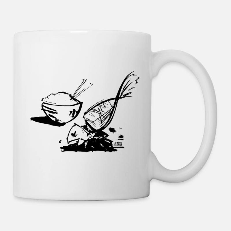 Fish and rice - Mug - white
