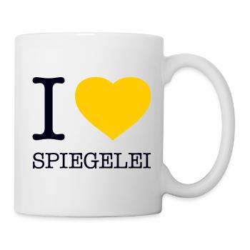 I love Spiegelei - Tasse - Weiß - Rechts