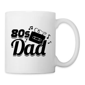 Papa des années 80 - Mug blanc - blanc - Droite