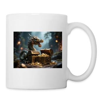 Drachenschatz im Feuerdrache - Tasse - Weiß - Rechts