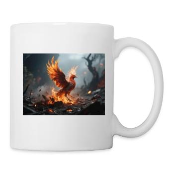 Fire Phoenix Rise - Mug - white - Right