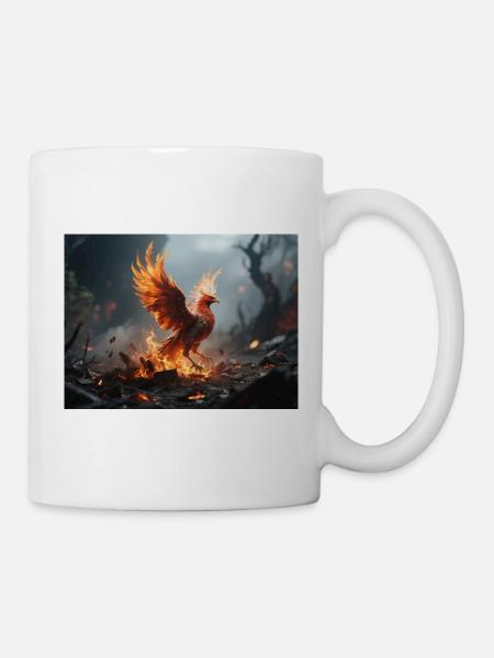 Fire Phoenix Rise - Mug - white