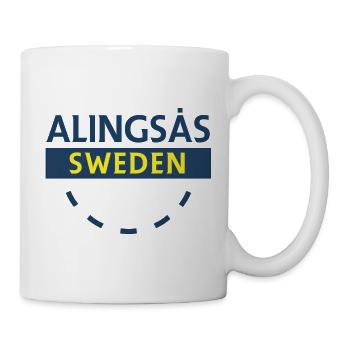 Alingsås Schweden Schild - Tasse - Weiß - Rechts