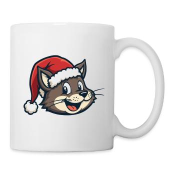 Cat in a Santa hat - Mug - white - Right