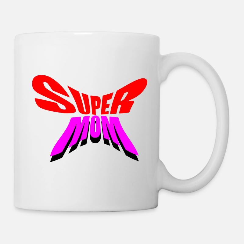 Super Mama / Super Mama - Tasse - Weiß