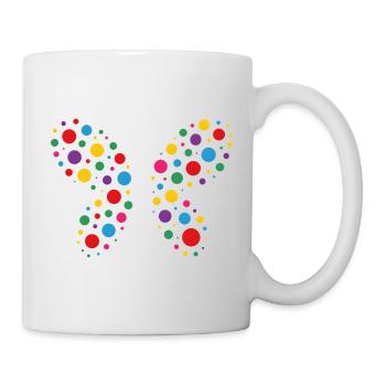 Colorful Dot Wing Bloom - Mug - white - Right