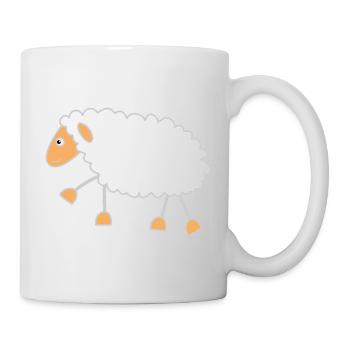 Lustiges Schaf - Tasse - Weiß - Rechts