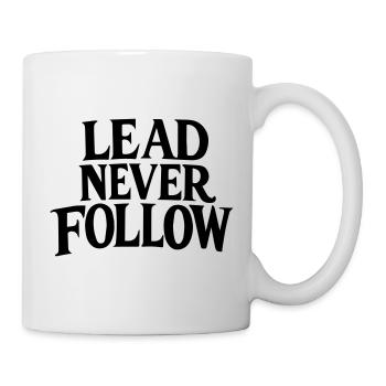Lead Never Follow - Leadership Mindset Bold - Mug - white - Right