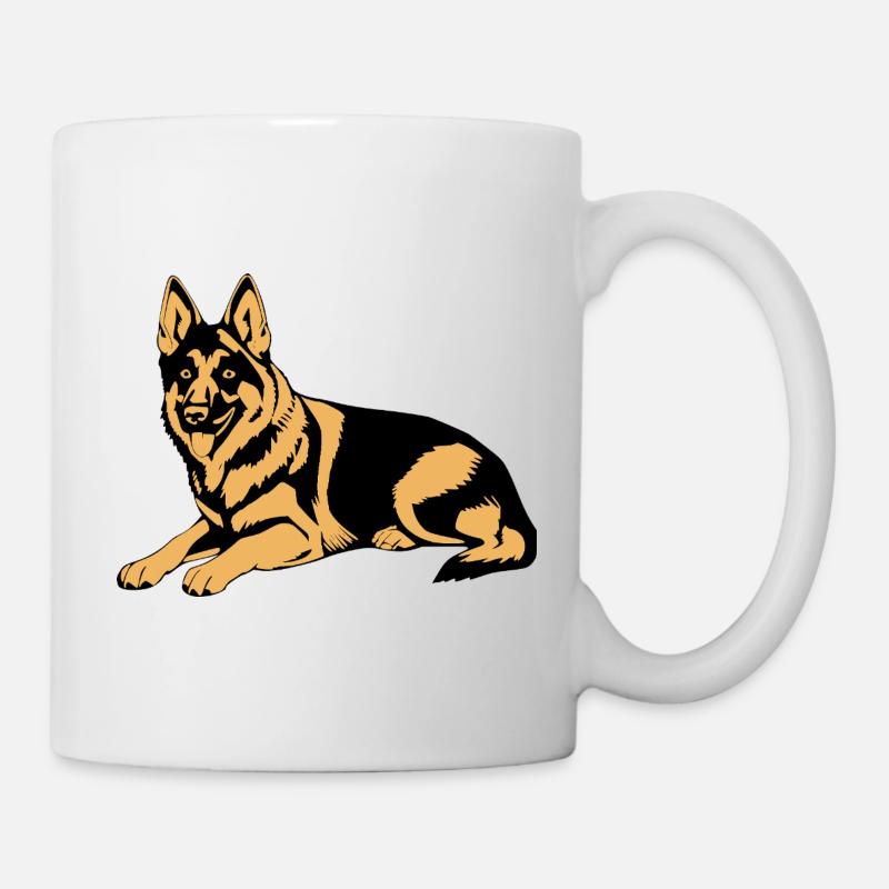 Schäferhund Geschenk T-shirt Hundehalter - Tasse - Weiß