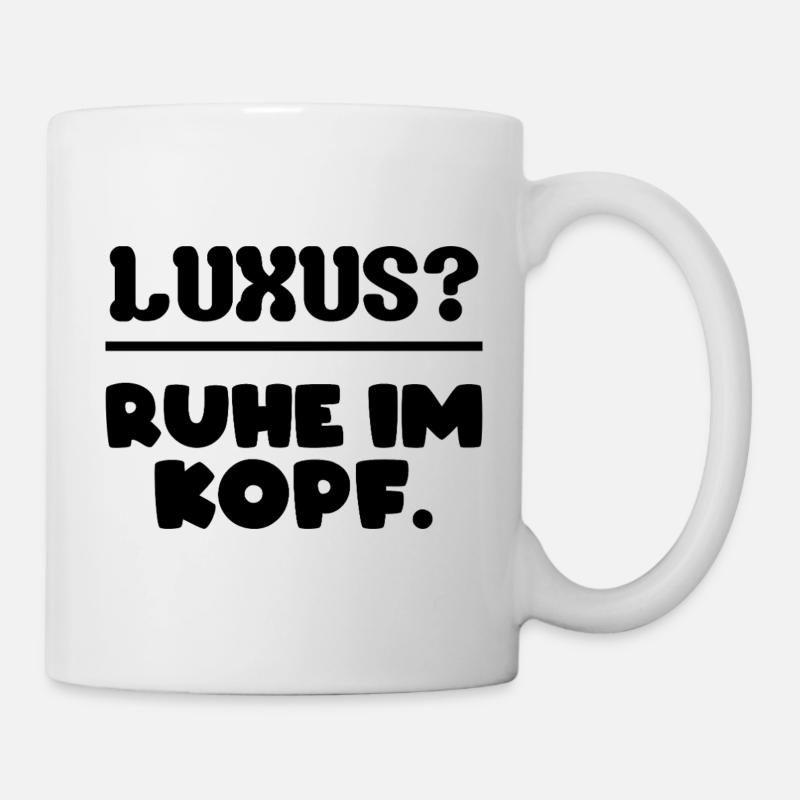Luxury? Peace of mind. - Mug - white